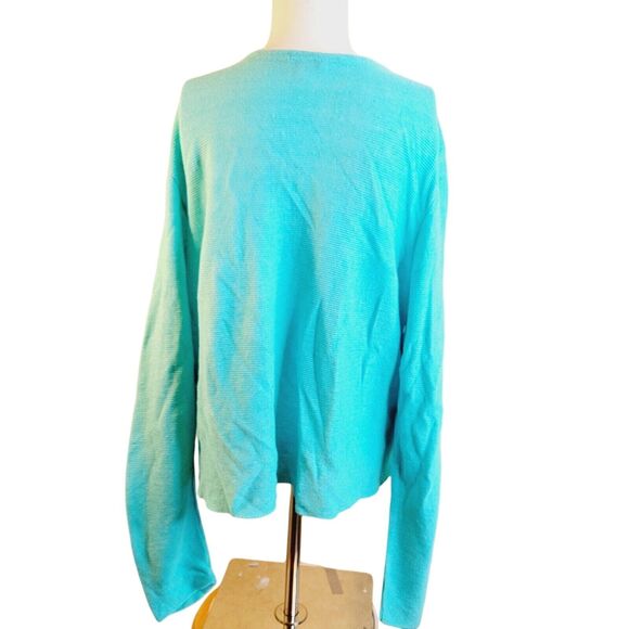 J. Jill Large Sweater women cardigan knit stretch modal linen open adjustable - Picture 5 of 12